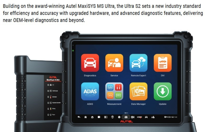 Autel MaxiSYS MS Ultra, the Ultra S2 sets a new industry standard for efficiency and accuracy 