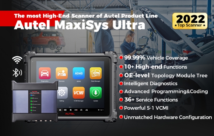 Autel Maxisys Ultra συσκευή διάγνωσης και μετρήσεων με Advanced 5-σε-1 VCMI